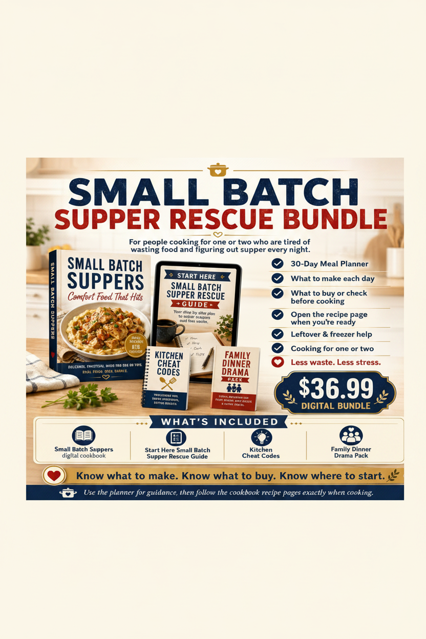 Small Batch Supper Rescue Bundle — Digital