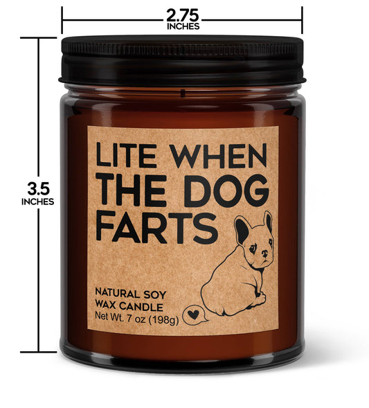Lite When the Dog Farts - 7 oz Votive Candle