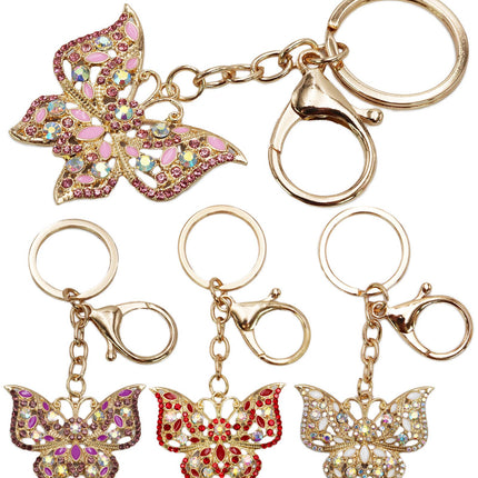 Butterfly Hollow-Out Bling Rhinestone Key Chain