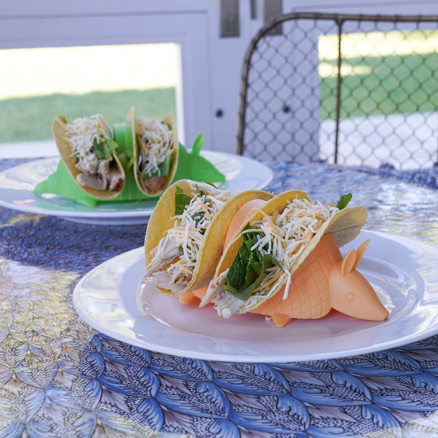 Pund'it Tacodillo Taco Holders, Set of 2 Armadillo Themed