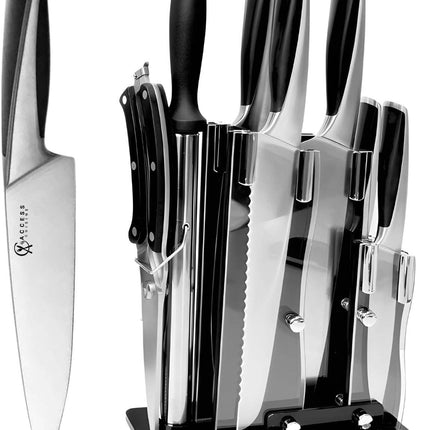 ProChef Stainless Steel Knife Set with Acrylic Holder (8pcs)