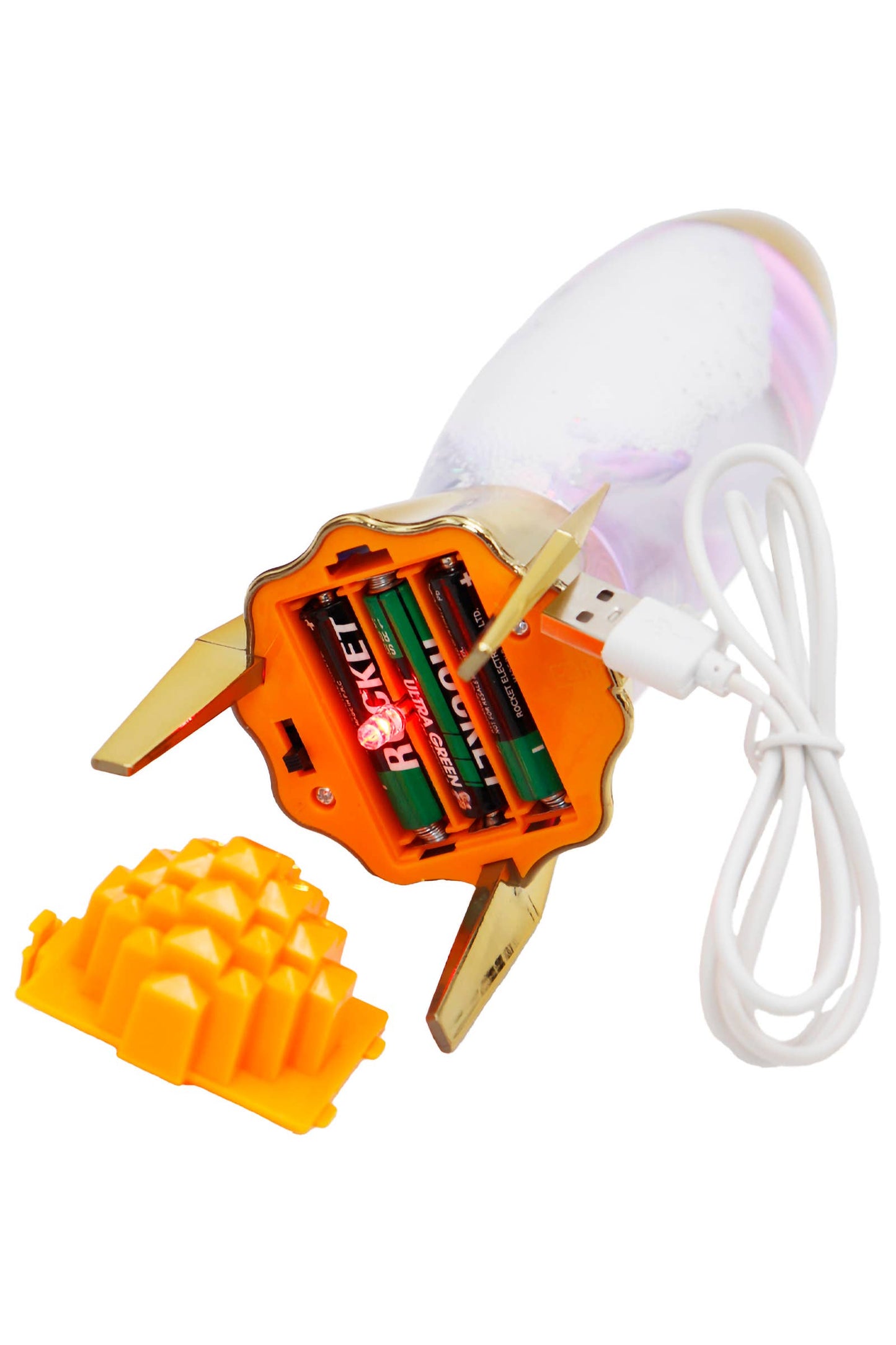Space Rocket Tornado Color-Changing LED Light Lamp