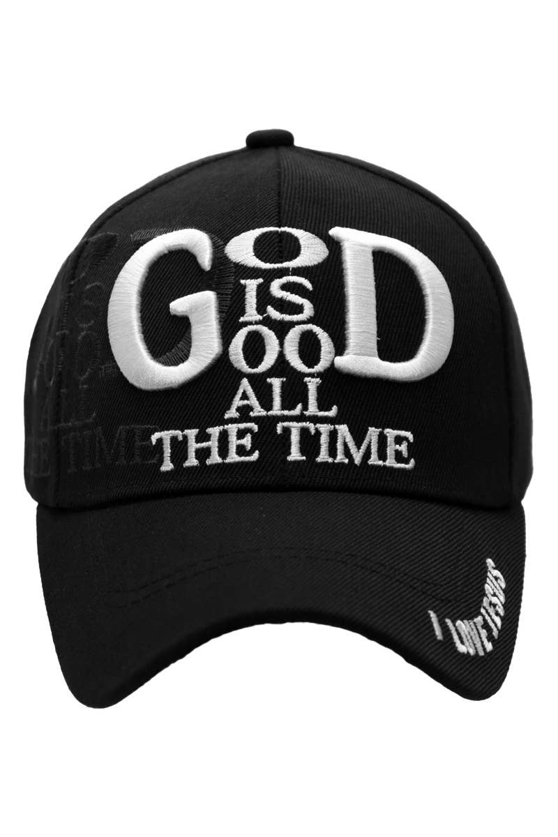 God is Good All The Time I Love Jesus Baseball Cap