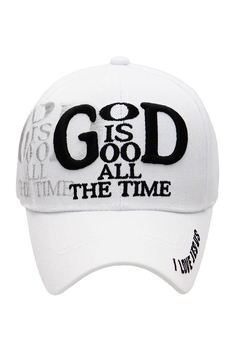 God is Good All The Time I Love Jesus Baseball Cap