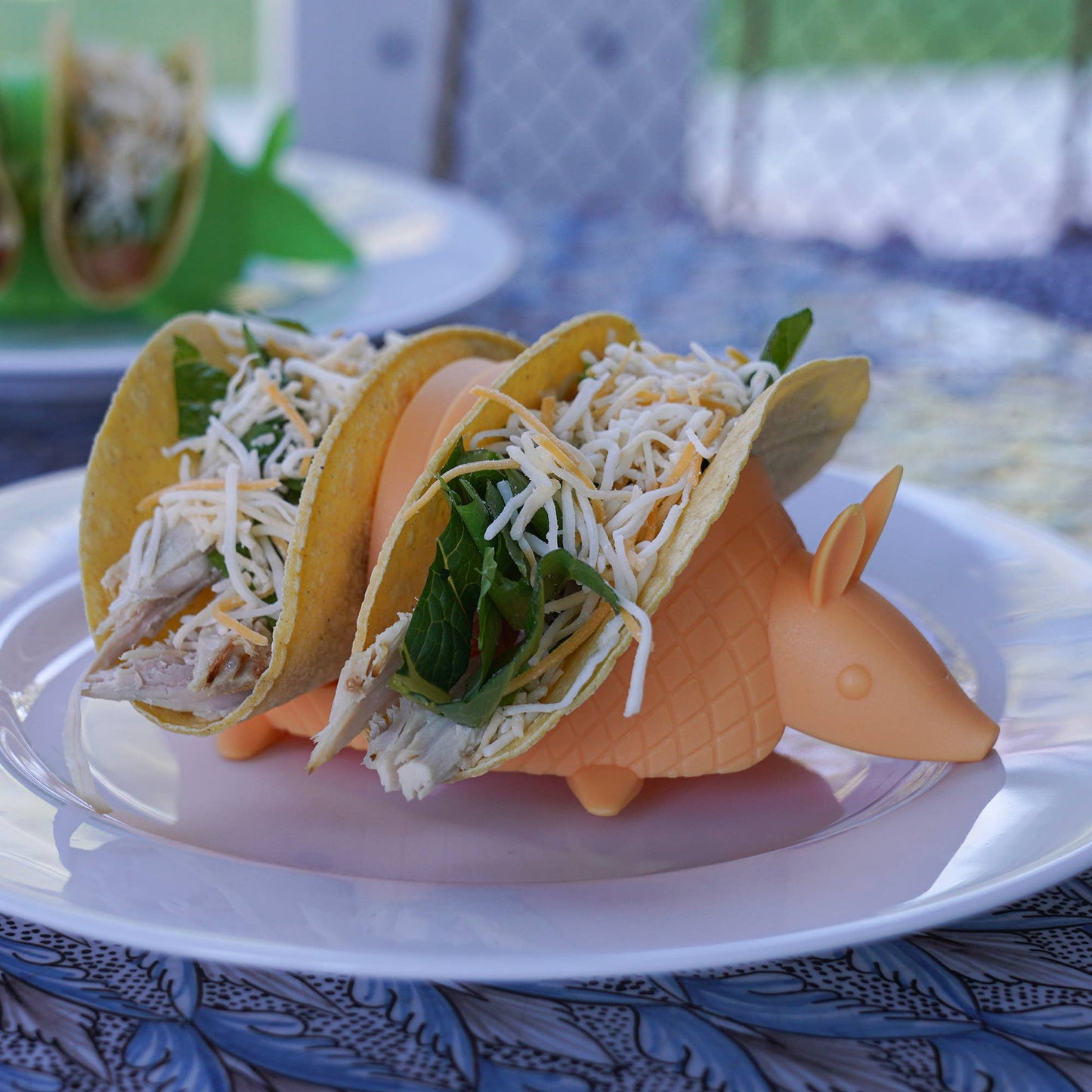 Pund'it Tacodillo Taco Holders, Set of 2 Armadillo Themed