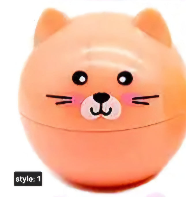 Animal Friends Round Soft Touch Lip Balm
